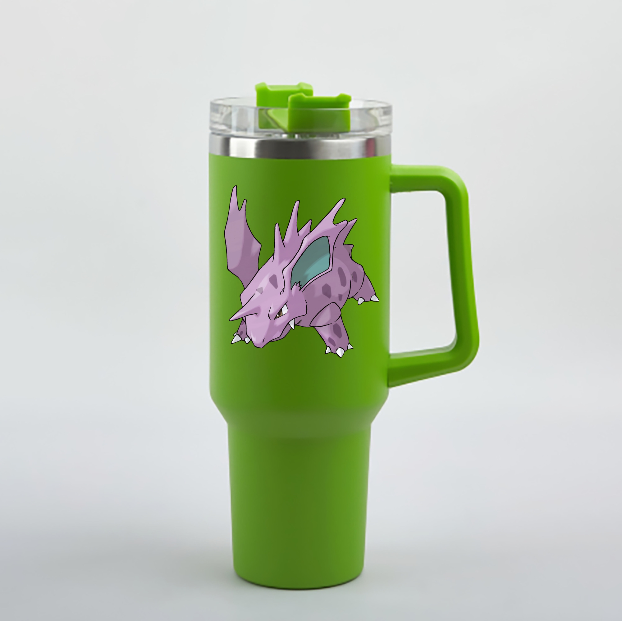 （画像用） ポケットモンスター Pokémon 1200mL車用タンブラー - クリスタルステッカー（プラスチックストロー付き）